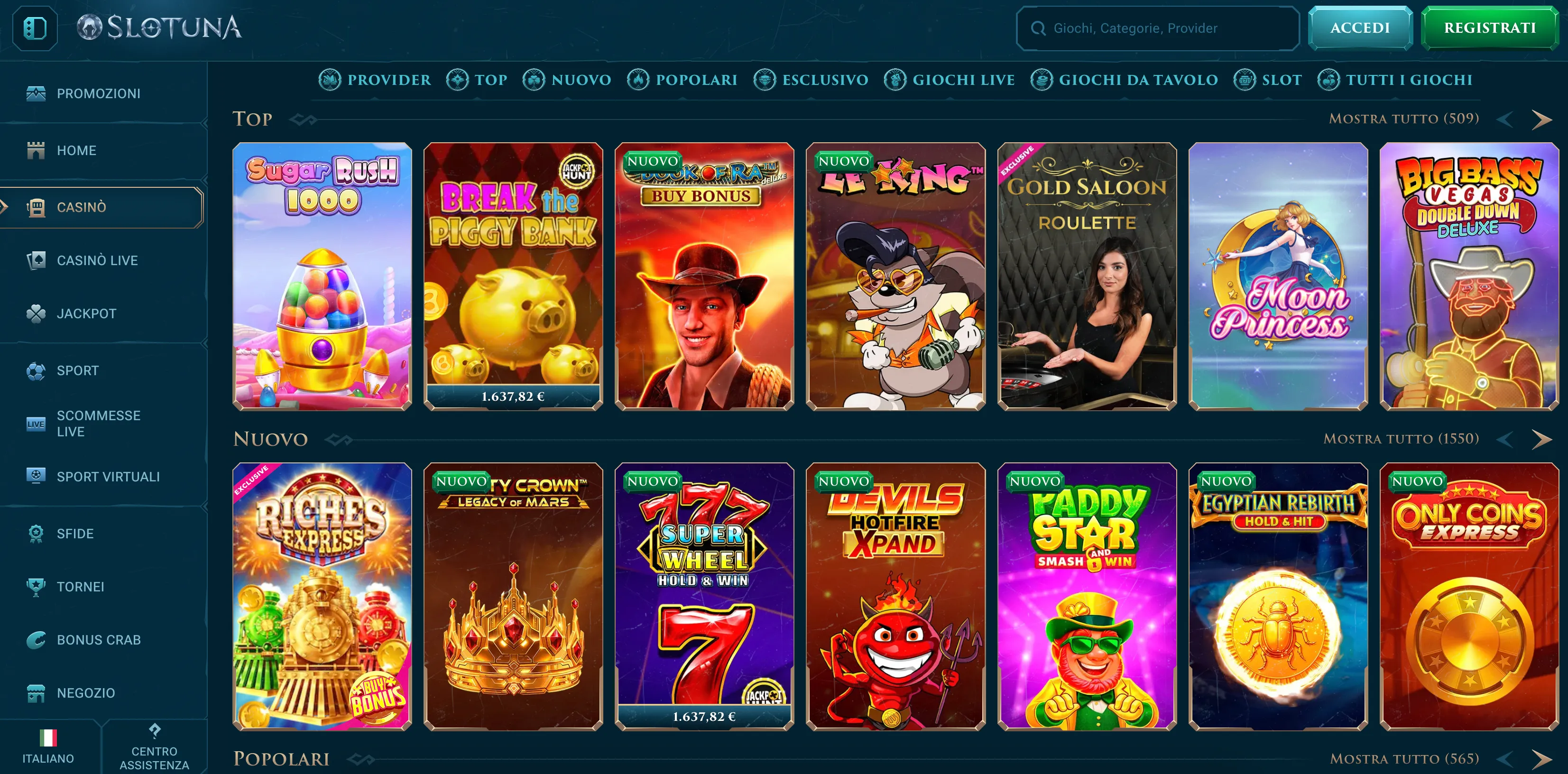 Slotuna casino non AAMS